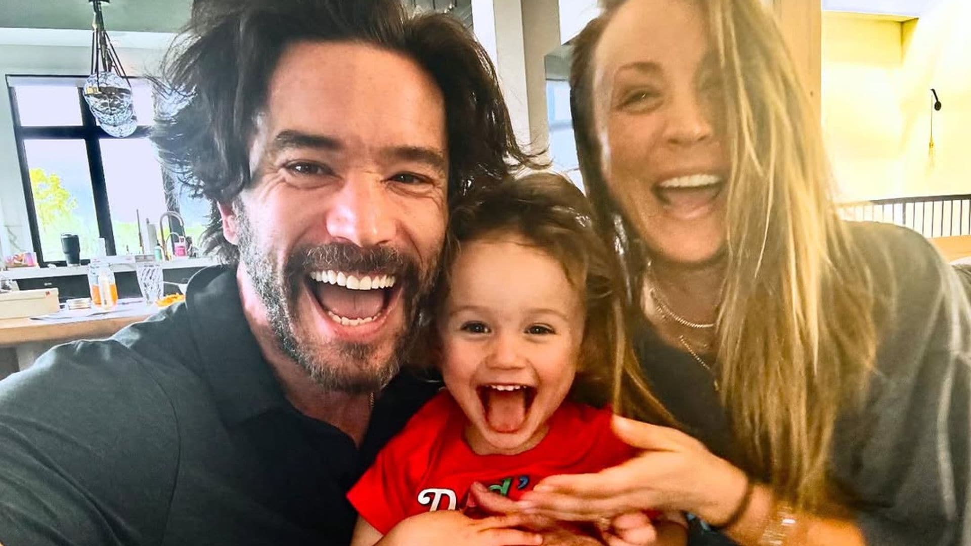 Kaley Cuoco and daughter Matilda share a Secret Santa moment at "Oh Norman!"