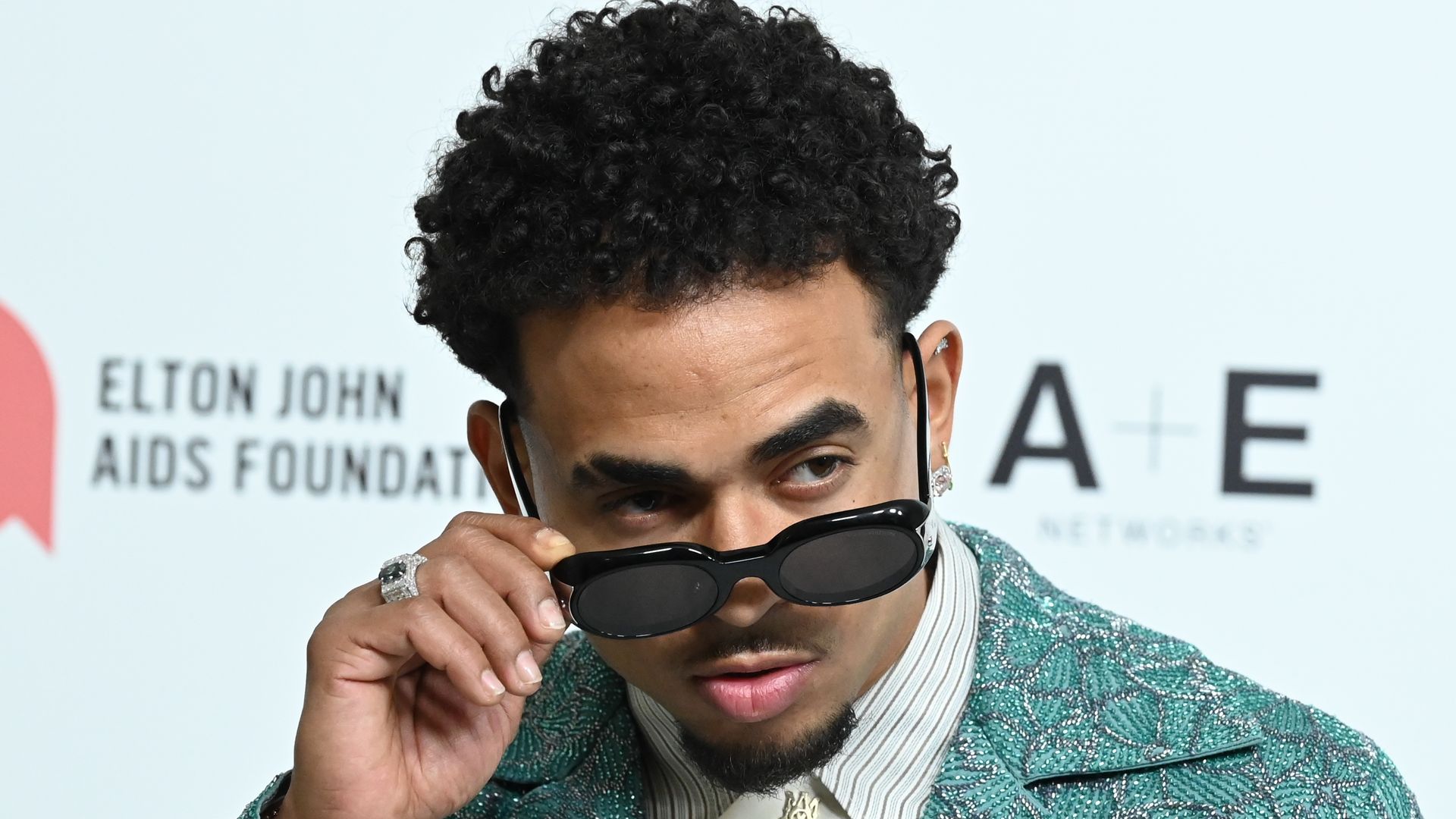 Ozuna at the 33rd Elton John AIDS Foundation Academy Awards Viewing Party on March 02, 2025 in West Hollywood, California. (Photo by Vince Flores/Variety via Getty Images) 