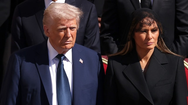 Melania Trump at Pope Francis funeral
