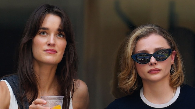 Kate Harrison and Chloe Grace Moretz at the US Open