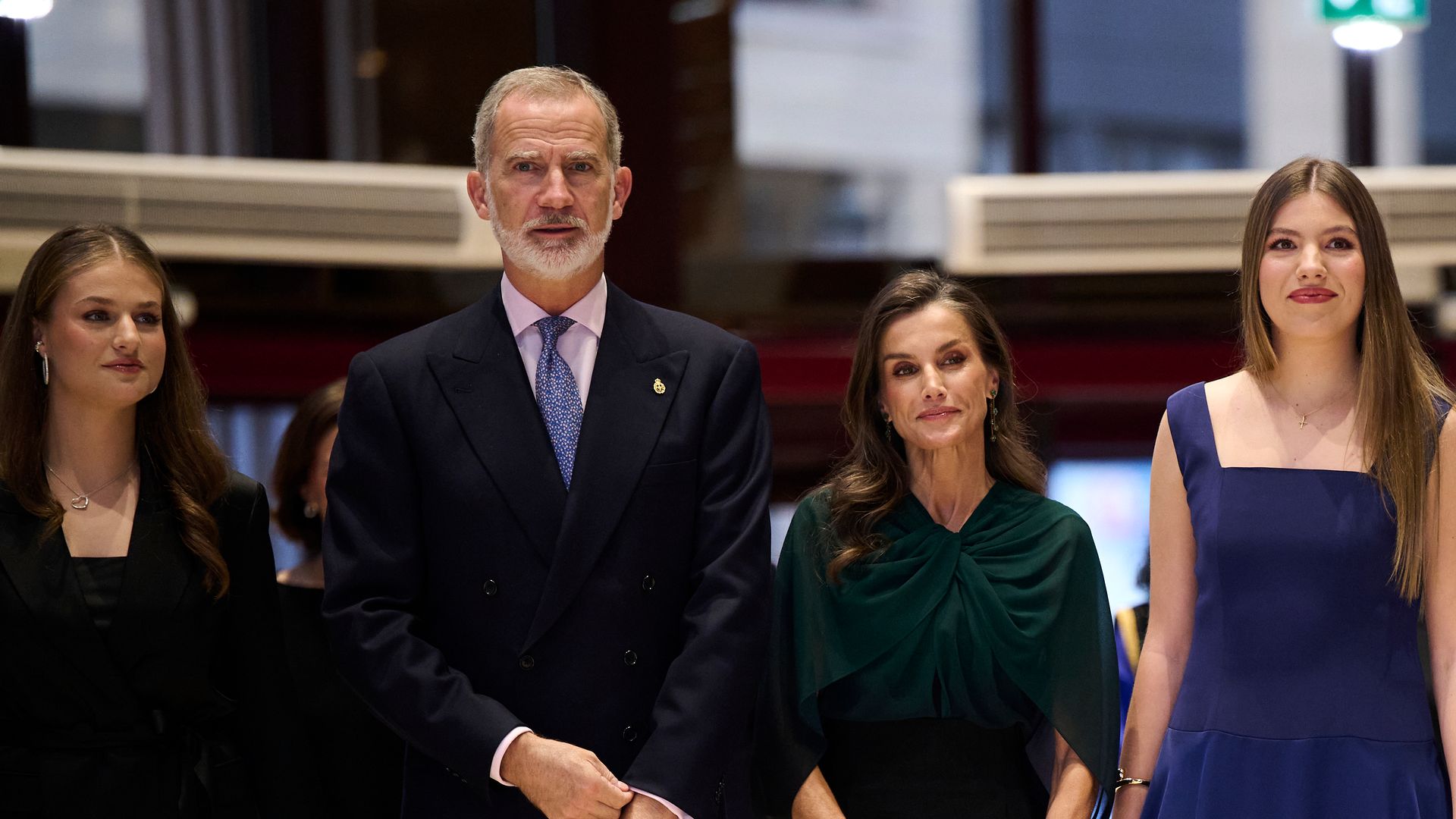 Princess Leonor and Infanta Sofía join King Felipe and Queen Letizia to kick off the Princess of Asturias Awards