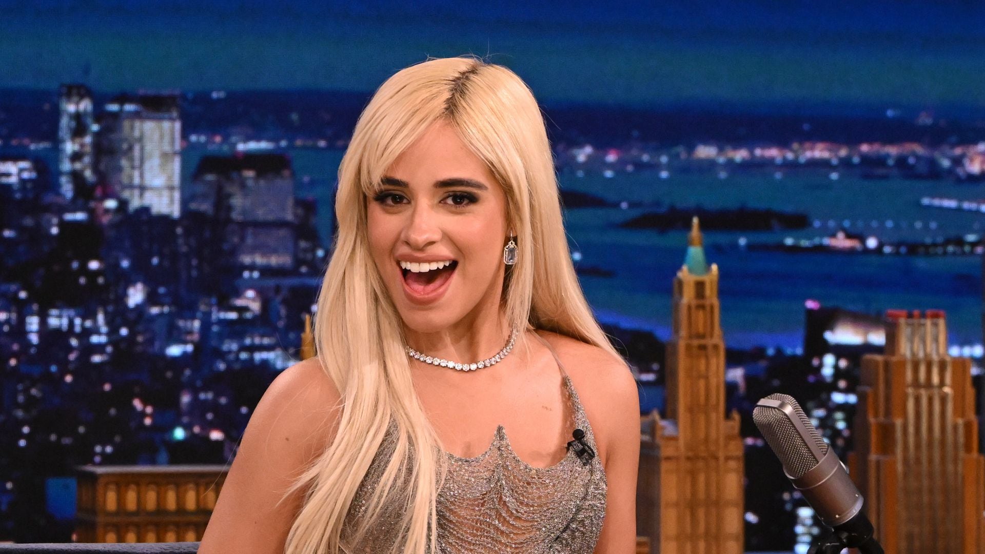Camila Cabello name checks Cristiano Ronaldo and prompts an awkward exchange with the audience; 'Don't boo me'