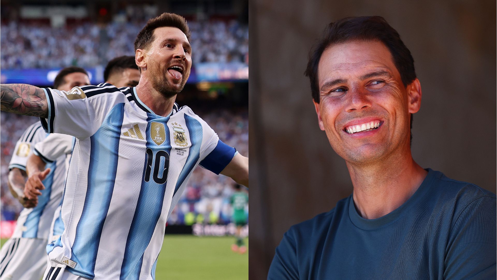 Lionel Messi pays tribute to Rafa Nadal following his first World Cup hat-trick
