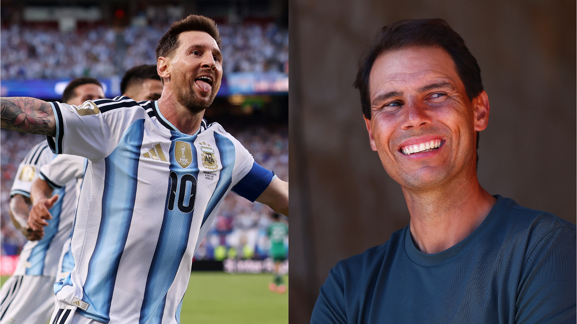 Lionel Messi pays tribute to Rafa Nadal following his first World Cup hat-trick