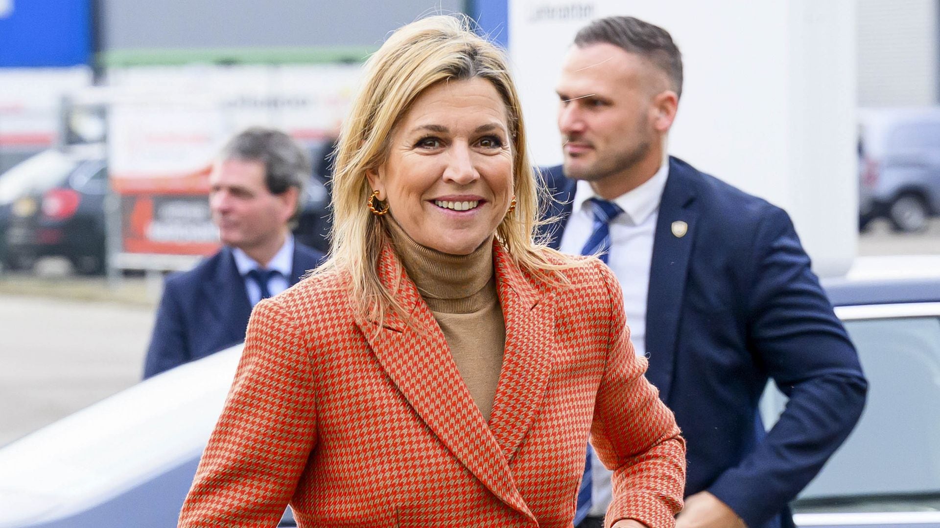 Queen Maxima during a visit to BDR Thermea and the Remeha factory in Apeldoorn