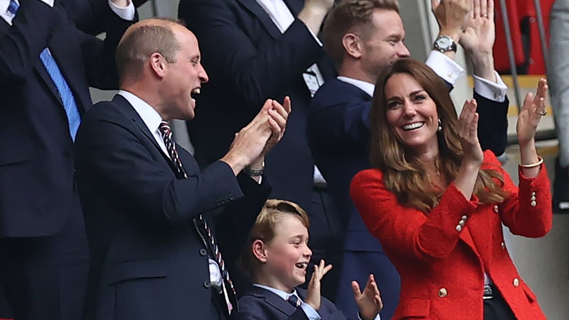 From David Beckham to sweet father-son moments: All the best photos of George, William and Kate at Euro 2020 game