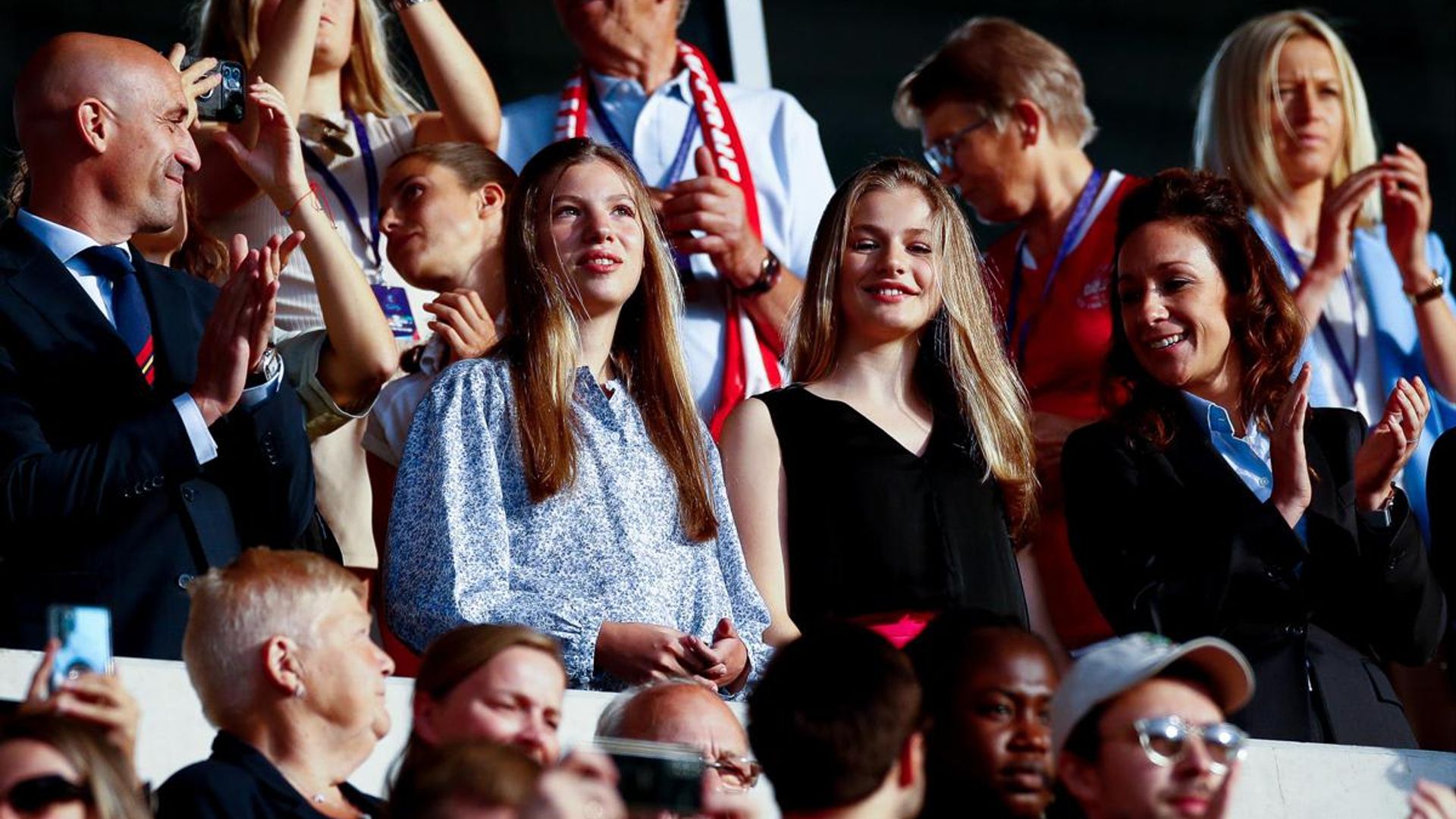 Princess Leonor and Infanta Sofía support Spain in the UEFA Women’s Euro 2022