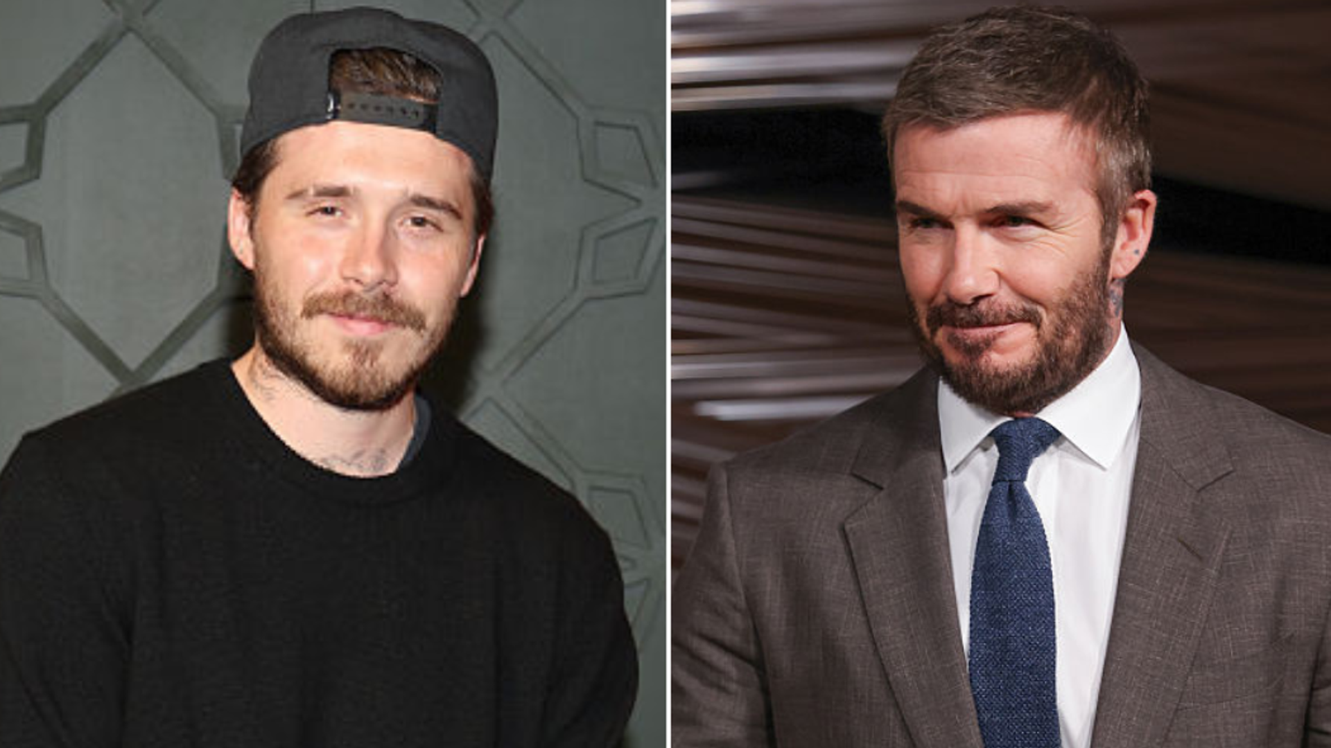 Brooklyn and David Beckham