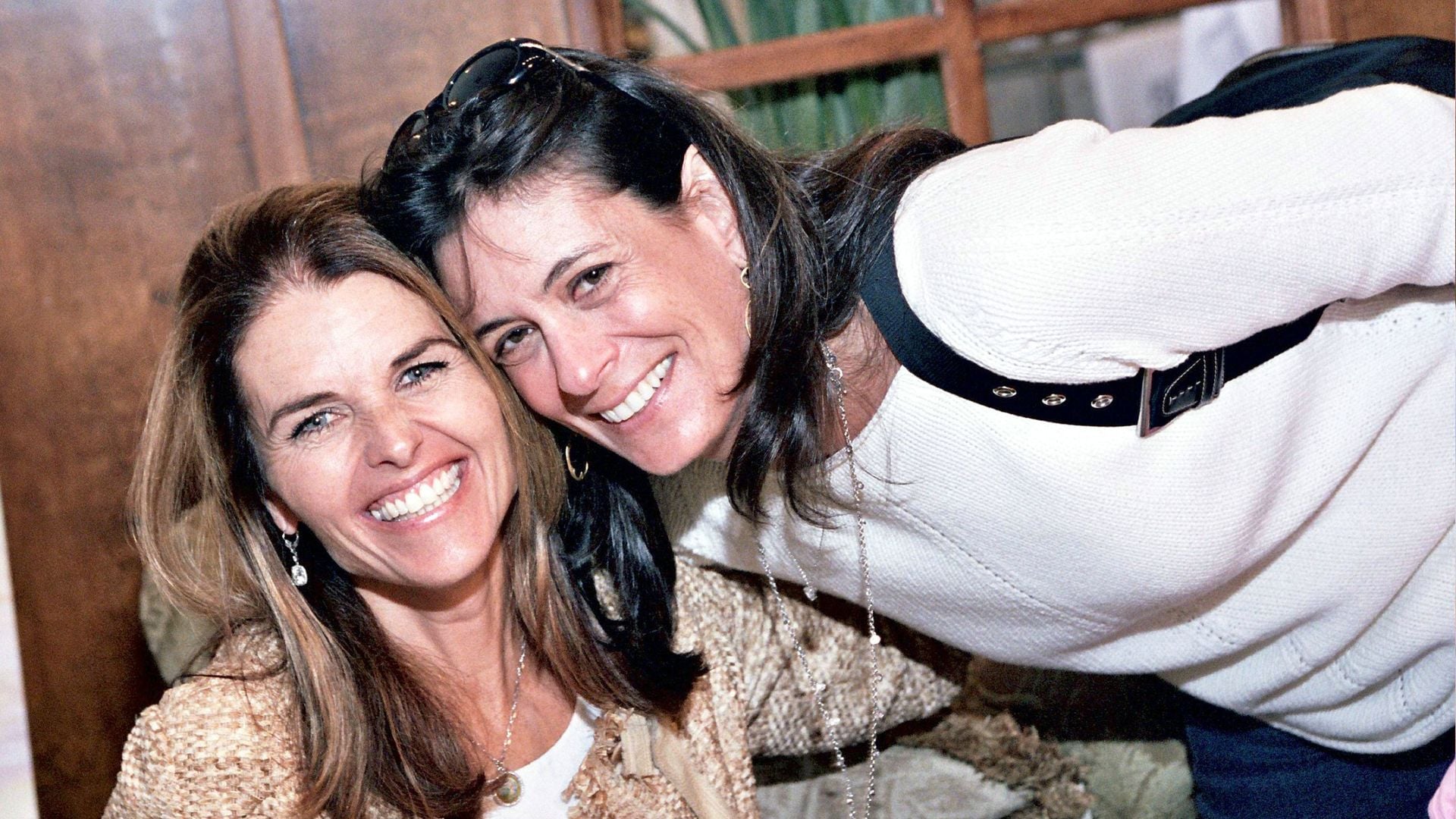Maria Shriver and Michele Reiner during Maria Shriver Signs Her New Book "What's Happening to Grandpa?" and Presents Planet Jill Jewelry Designed by her Daughters in Los Angeles, California, United States. ***Exclusive*** (Photo by Gold Wong/FilmMagic)
