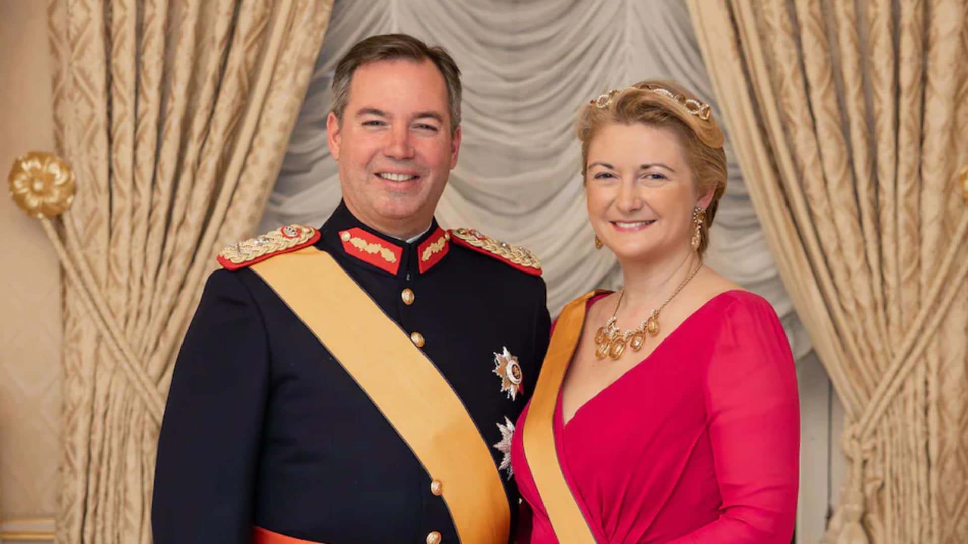 Stéphanie of Luxembourg shines in fuchsia gown and citrine tiara at Grand Ducal New Year’s gala