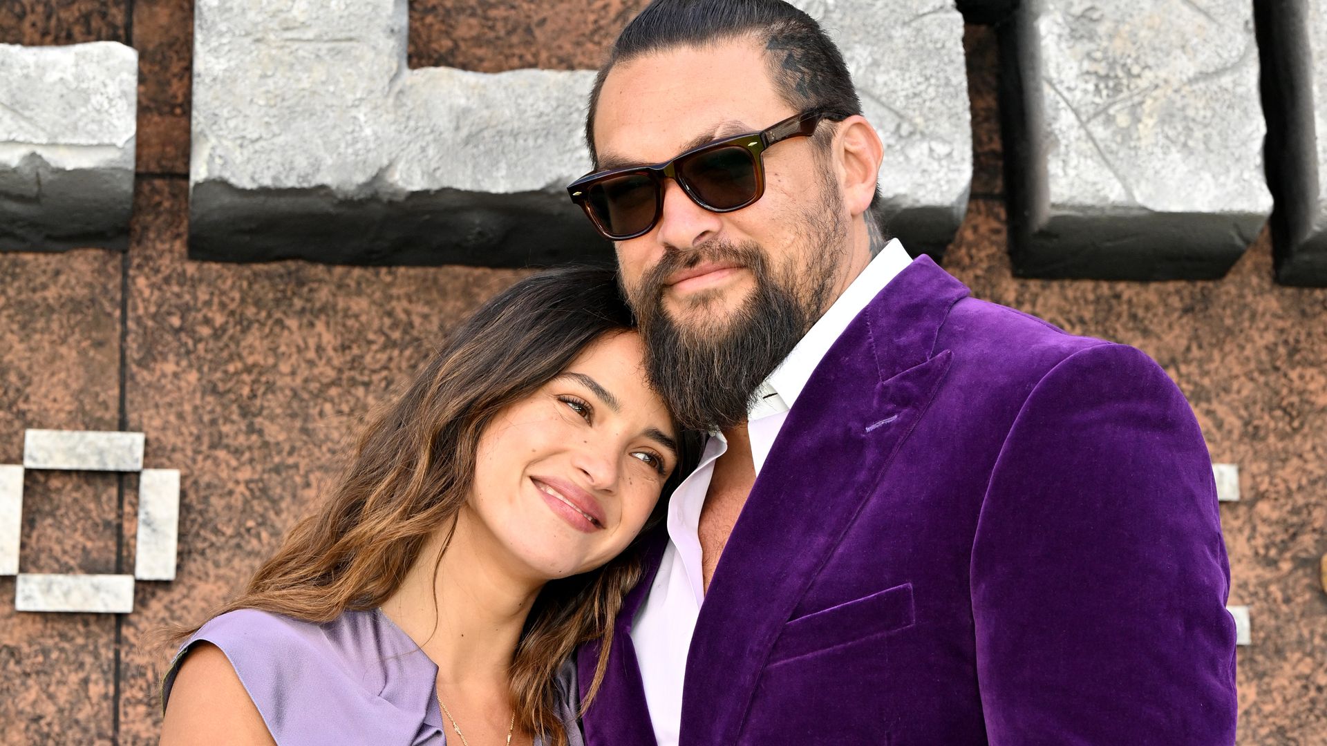 Jason Momoa enjoys father-son moment alongside girlfriend Adria Arjona