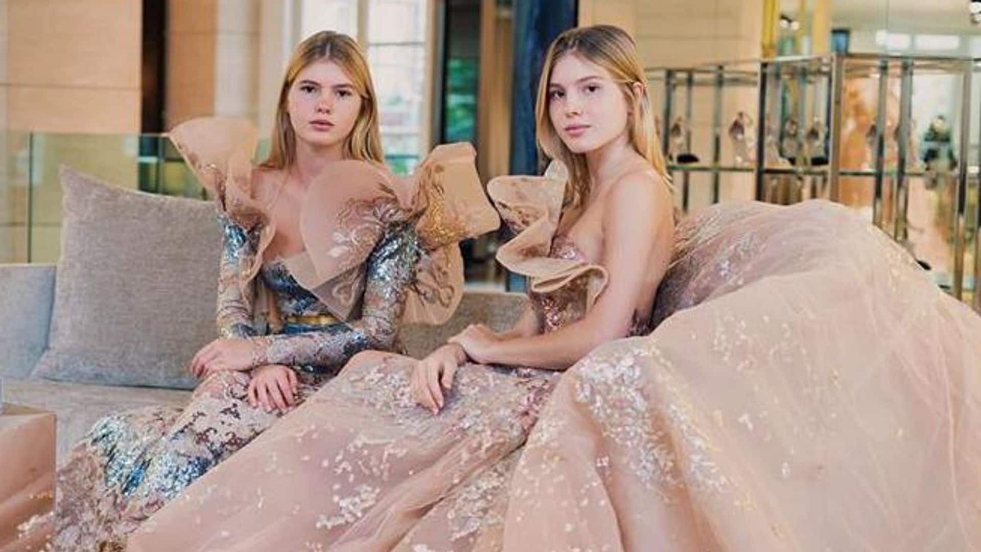 Enrique Iglesias’ sisters Cristina and Victoria show off cool, edgy style at New York Fashion Week