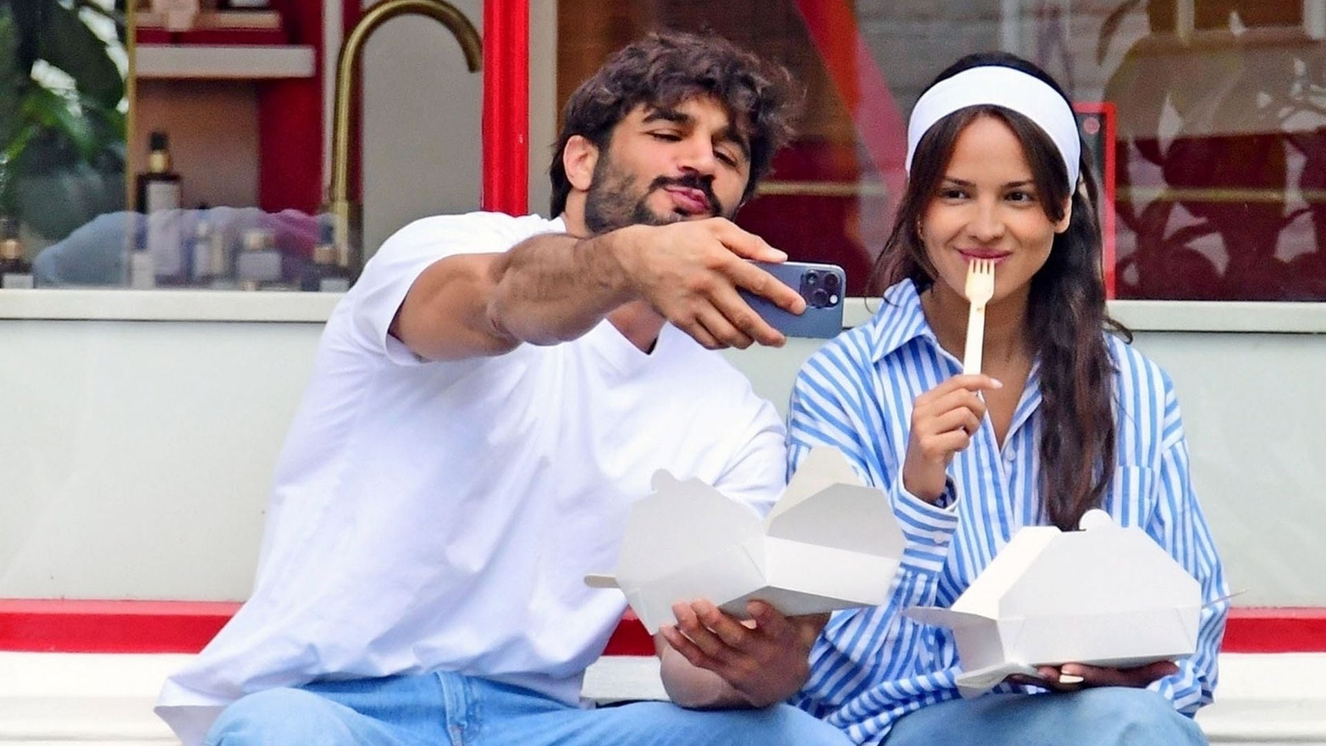 Eiza Gonzalez and Guy Binns are all smiles during their latest romantic date in London