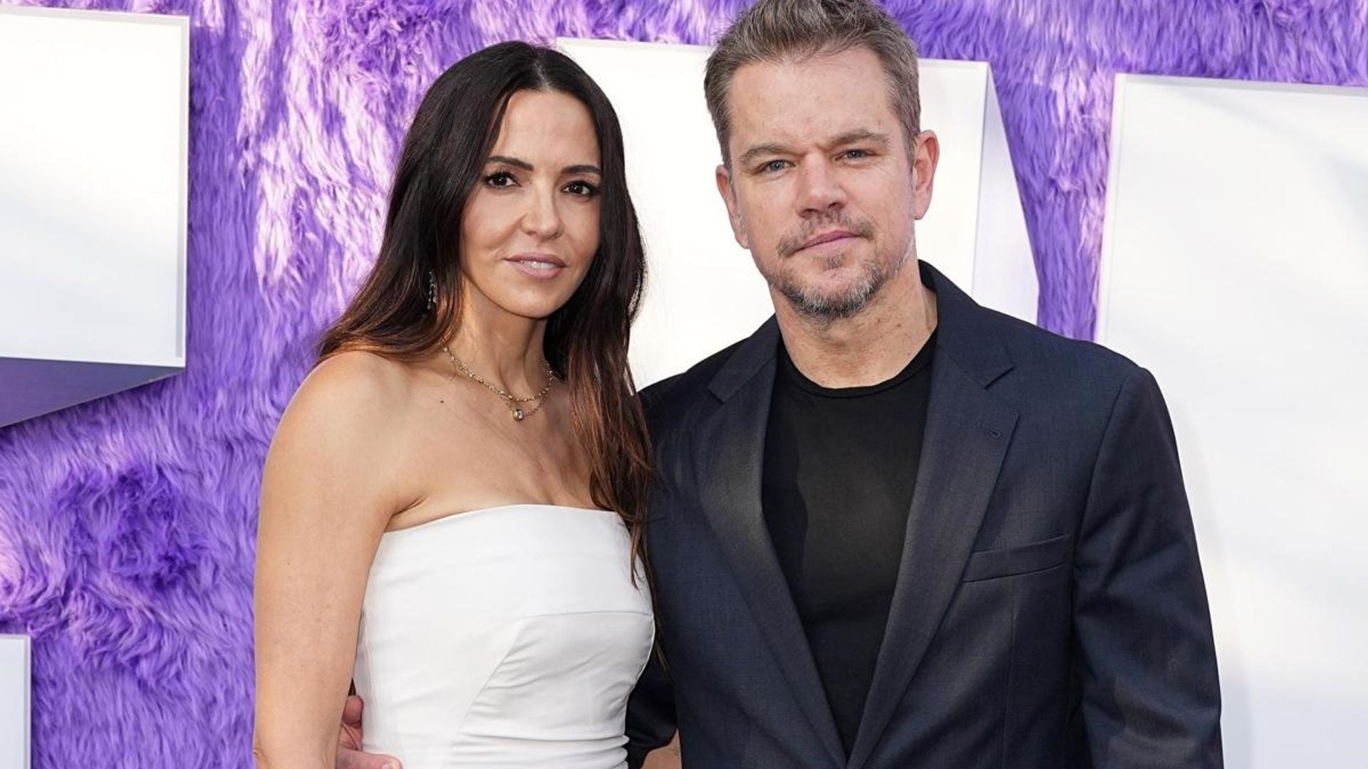 Matt Damon and Luciana Barroso attend their daughter’s graduation