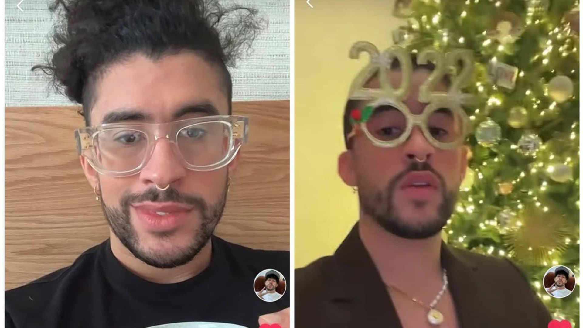 Bad Bunny starts 2022 with a bare Instagram account before joining TikTok