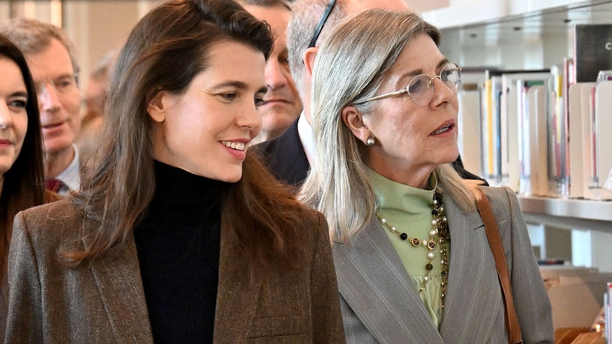 Charlotte Casiraghi and Princess Caroline lead the winter oversized suit trend