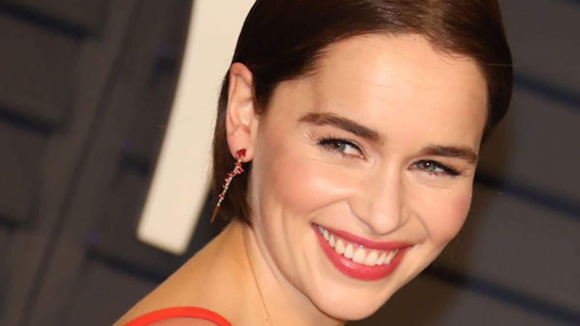 Emilia Clarke's go-to beauty tool is something that she keeps in her fridge