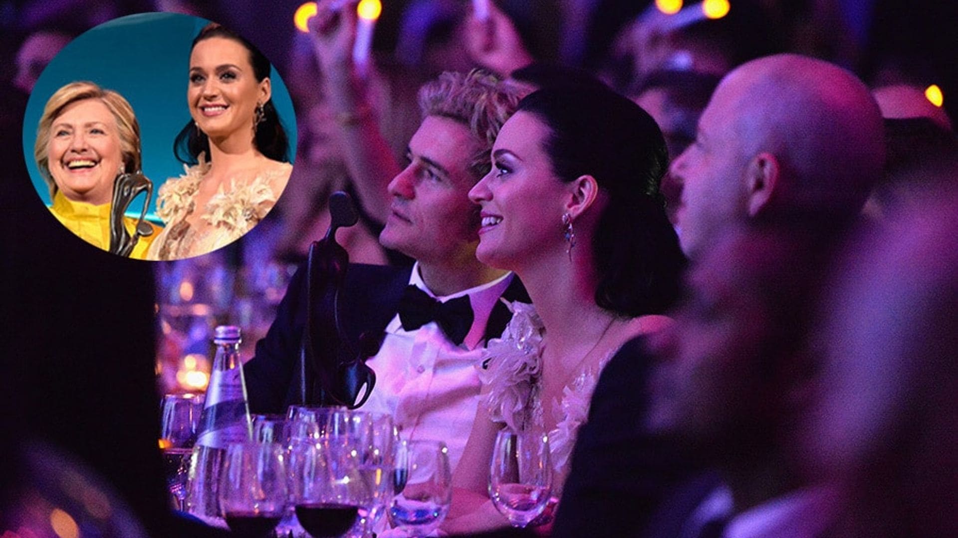 Katy Perry gets support from Orlando Bloom (and a surprise from Hillary Clinton!) at UNICEF Snowflake Ball