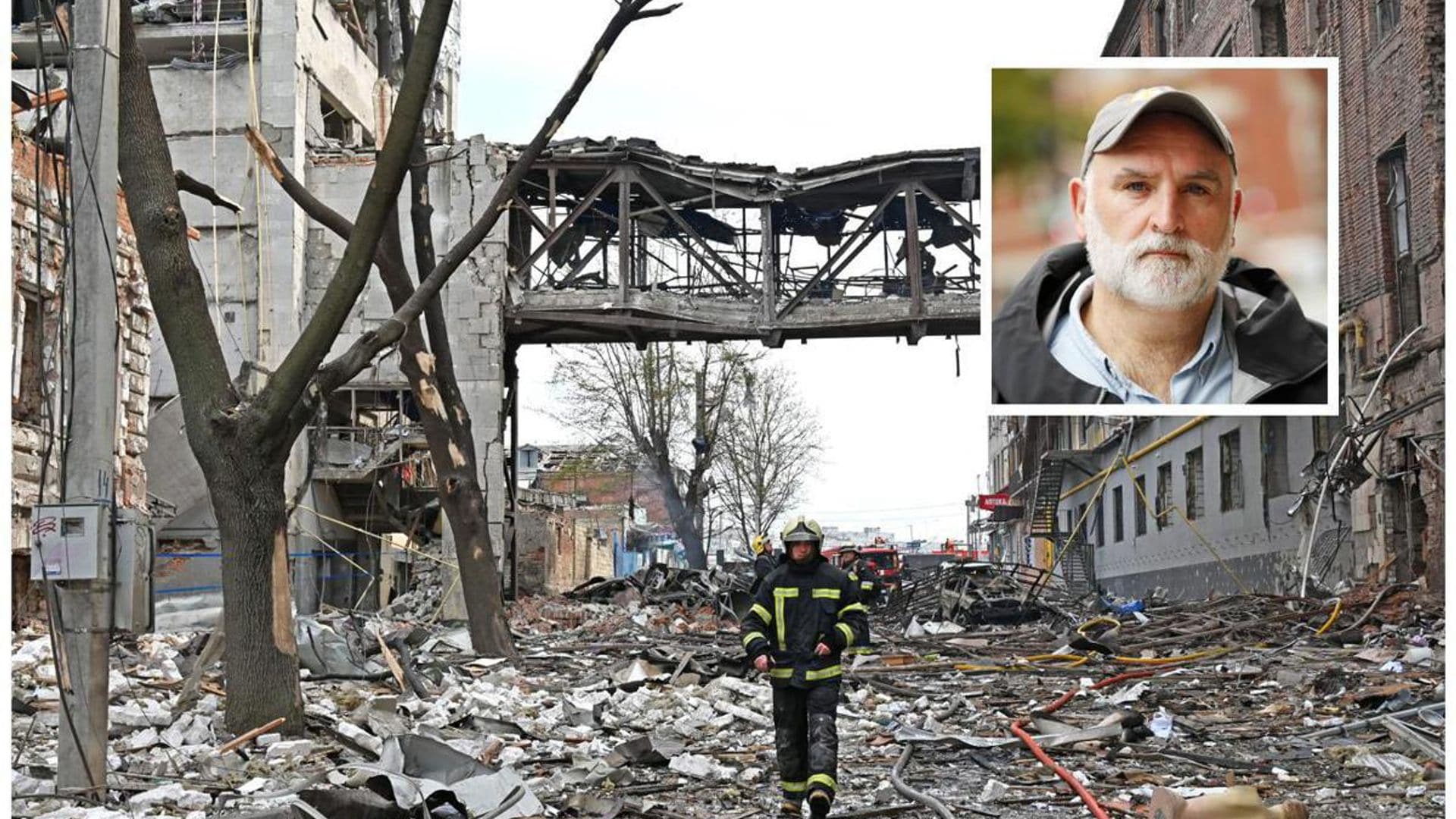 Russian missile hits chef José Andrés’ humanitarian kitchen in Kharkiv