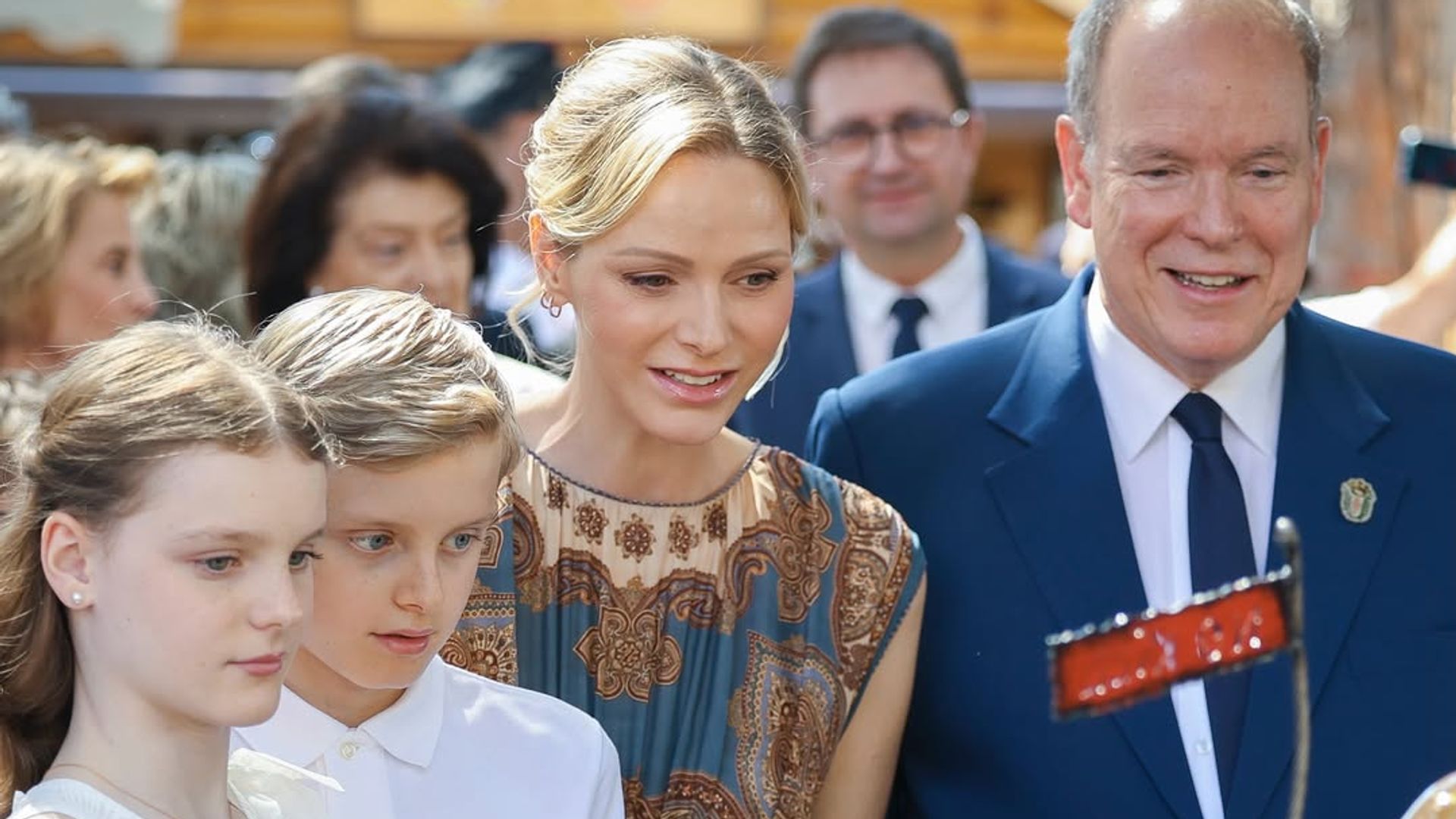 Princess Charlene's boho-chic dress and Princess Gabriella's white summer look steal the spotlight