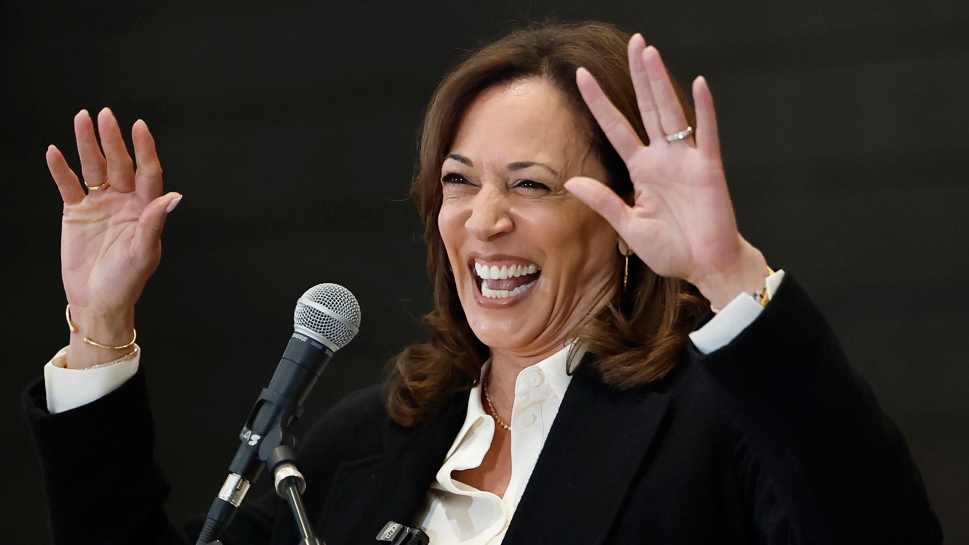 Former Vice President Kamala Harris speaks at the State of the People POWER Tour opening ceremony on June 6, 2025 in Los Angeles, California. The ten city State of the People POWER Tour is a national campaign aimed at âuniting Black communities through healing, direct relief, and power building.â (Photo by Mario Tama/Getty Images)