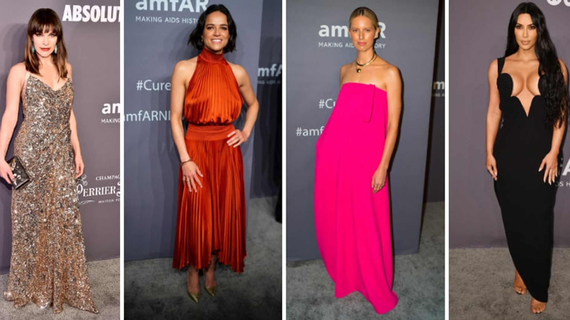 See all the best pics from the amfAR Gala: Kim K, Michelle Rodriguez and more