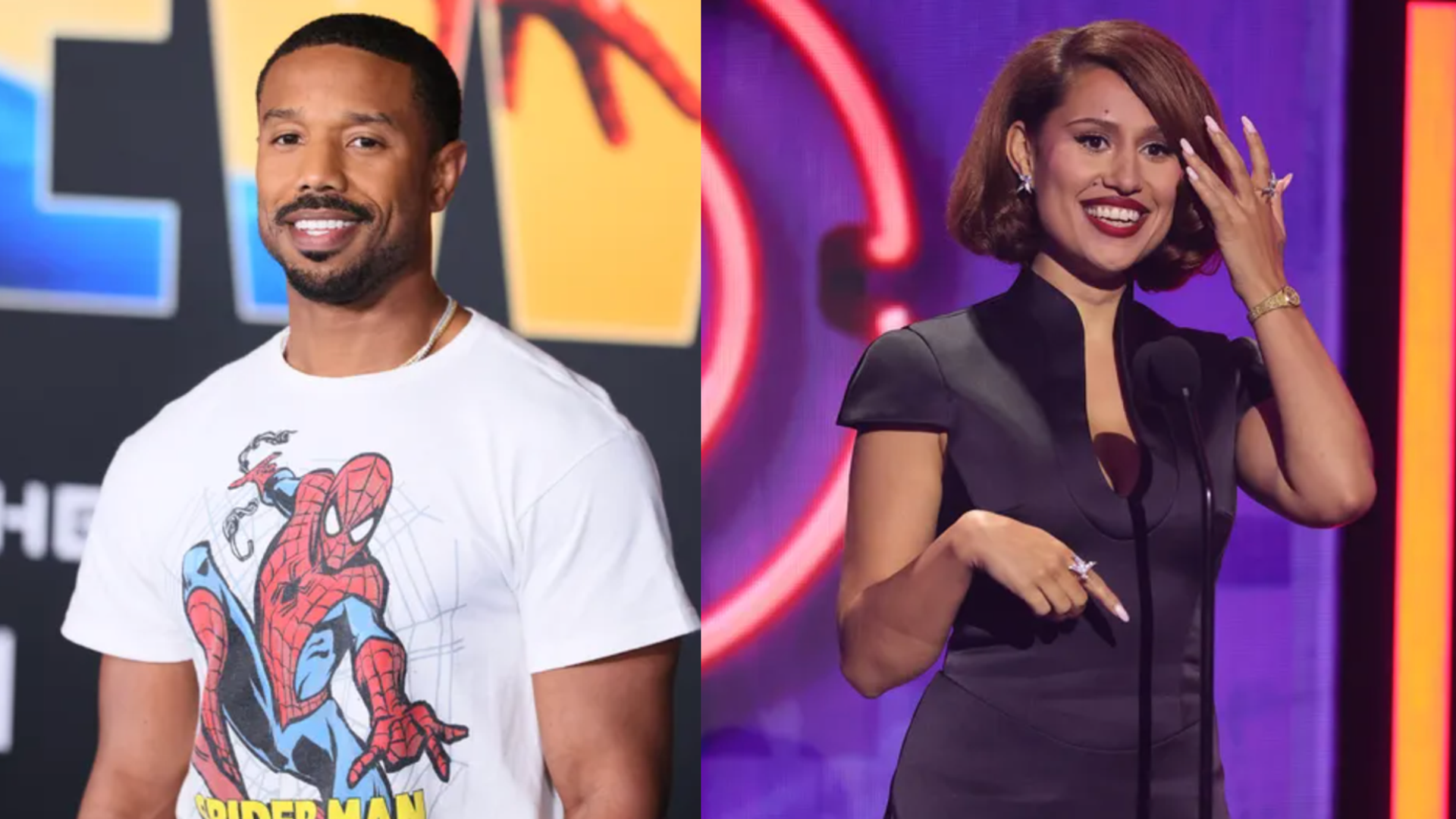 Michael B. Jordan and Raye