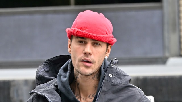 Justin Bieber is seen on April 15, 2025 in Los Angeles, California