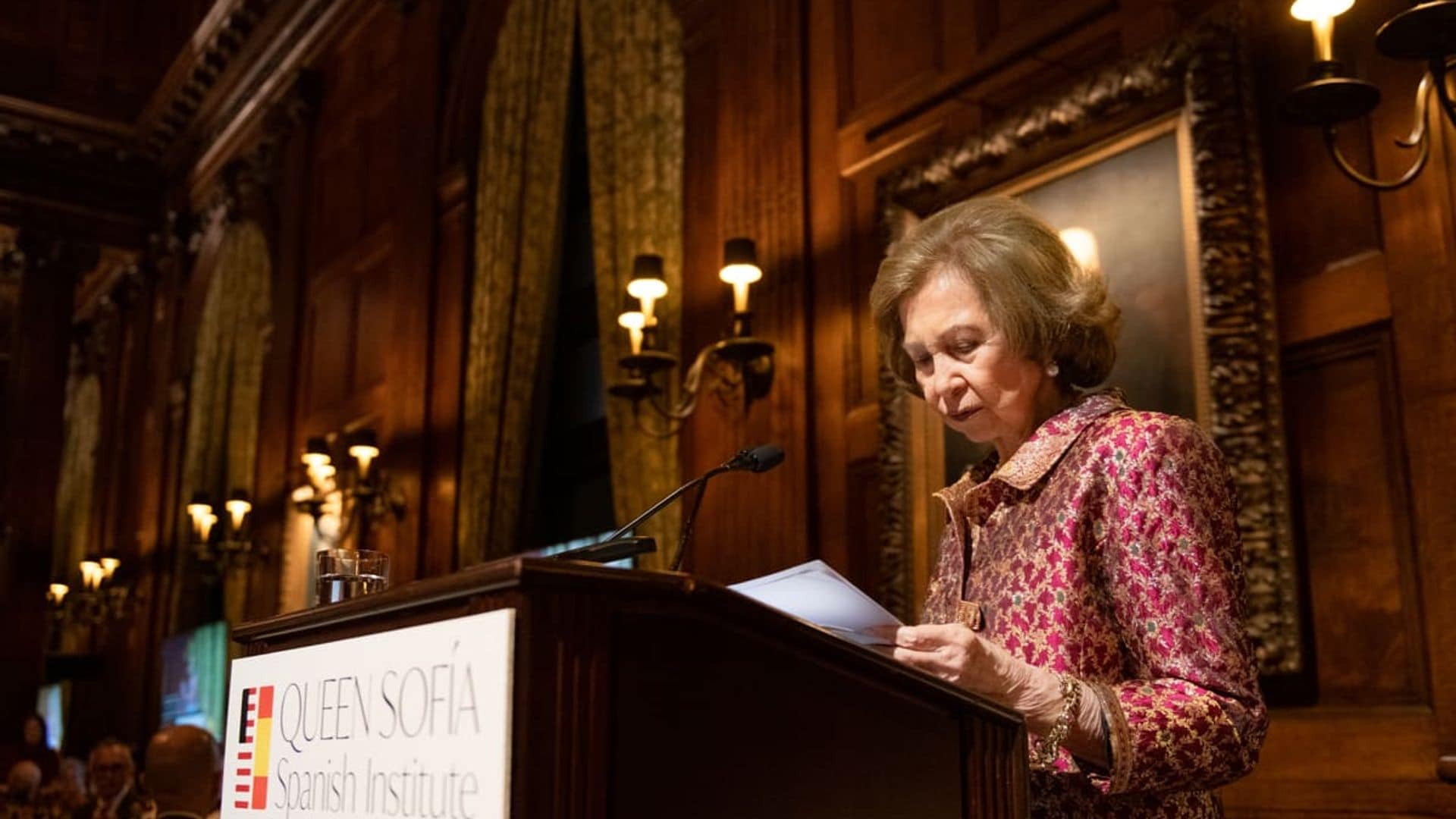 Queen Sofía of Spain presented Carmen Iglesias, José Andrés, and Carlos Slim the ‘Sophia Awards for Excellence’