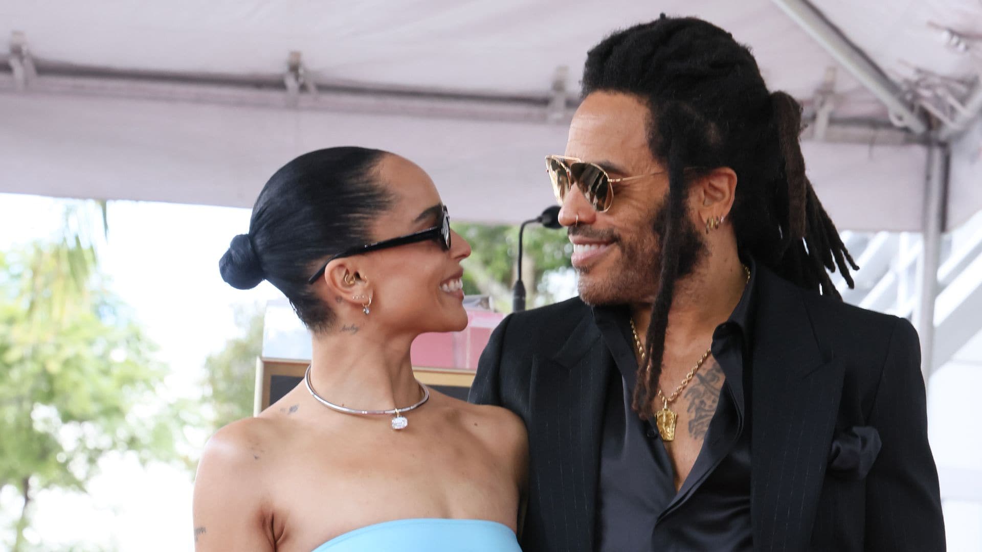 Lenny Kravitz is said to be a big fan of Zoë Kravitz’s romance with Harry Styles