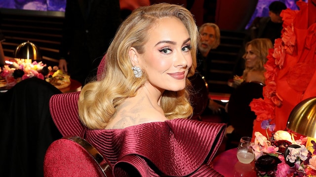 Adele attends the 65th GRAMMY Awards 