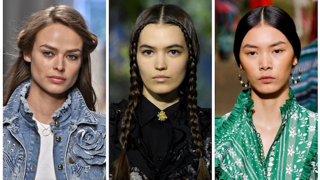 Models showing off natural makeup looks