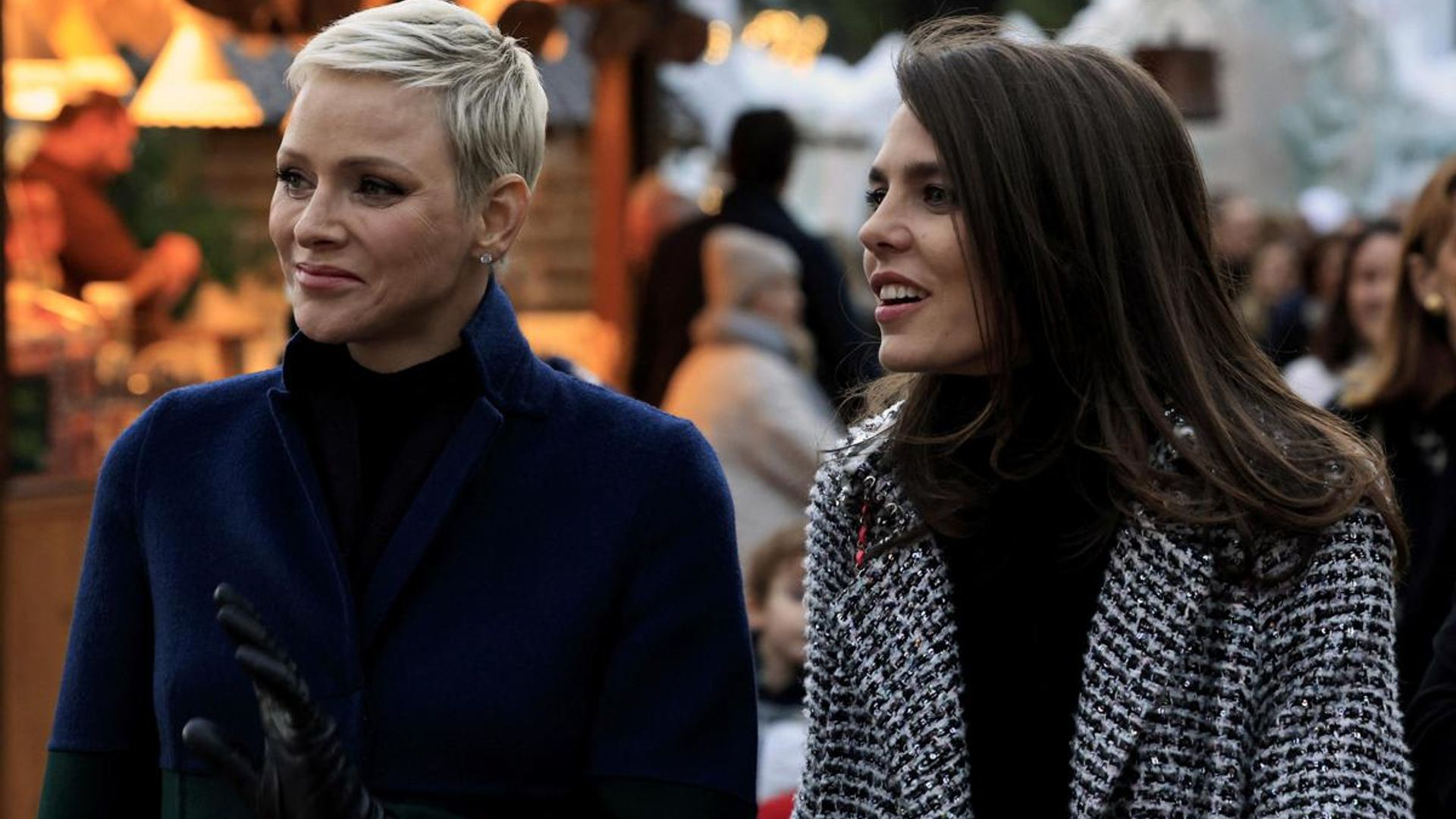 Charlotte Casiraghi teamed up with aunt Princess Charlene for festive engagement