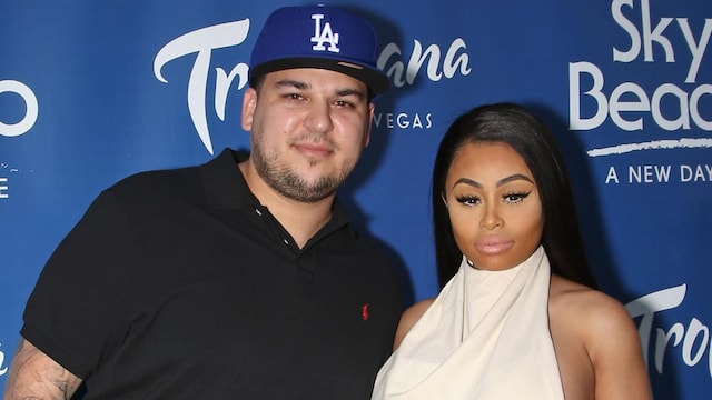 Rob Kardashian And Blac Chyna At Sky Beach Club
