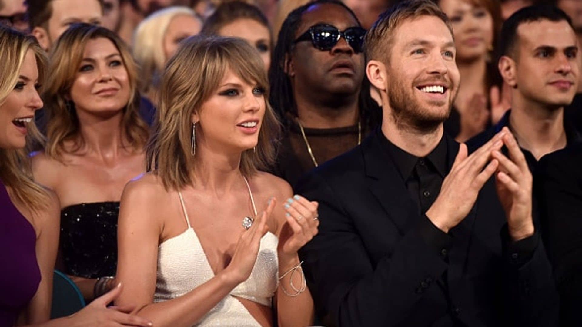 Taylor Swift shows off bikini bod with Calvin Harris in new pool pic
