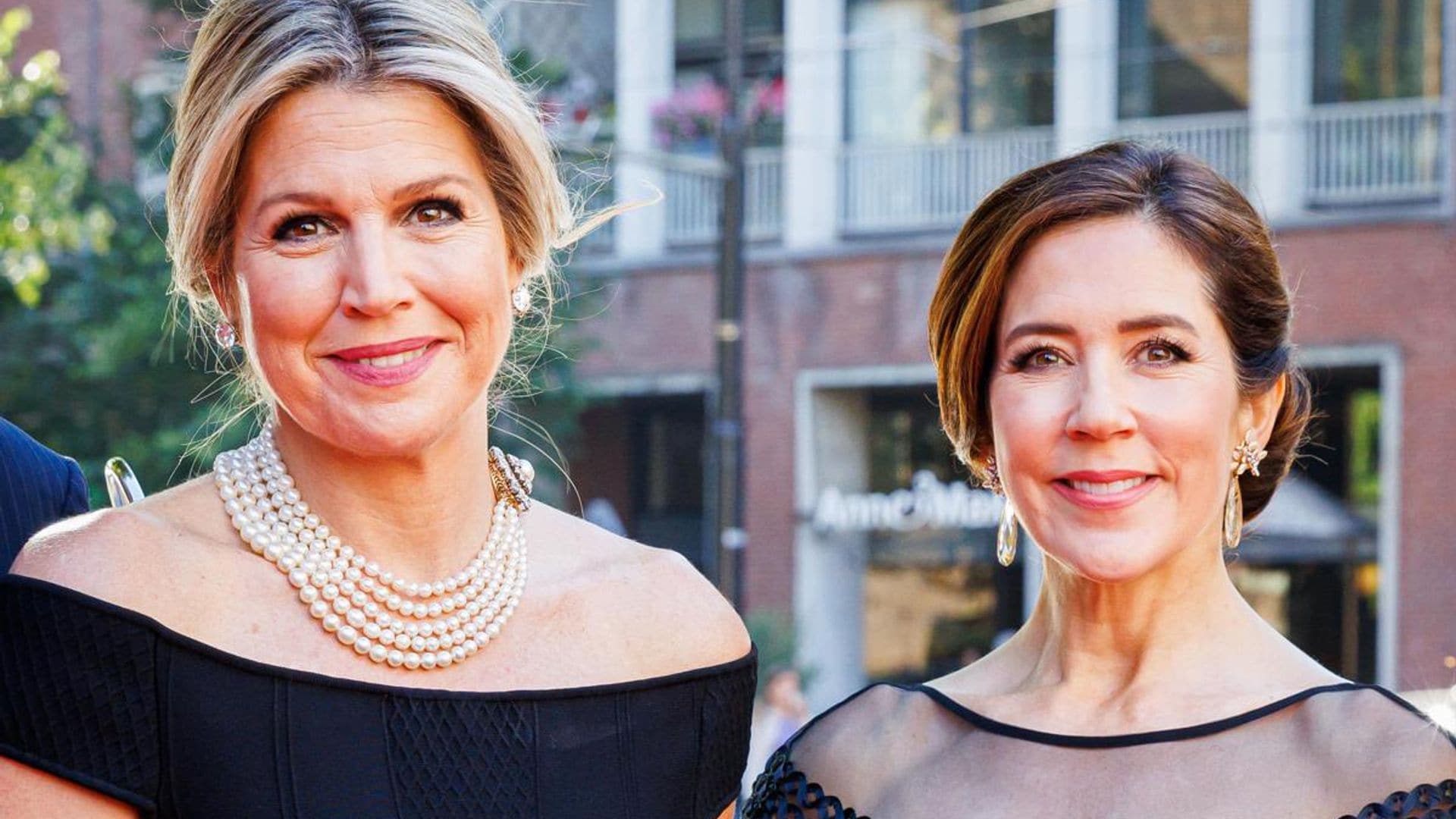 Crown Princess Mary and Queen Maxima attend dinner in the Netherlands