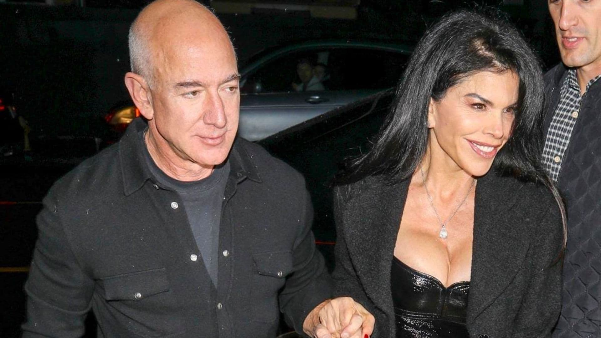 Lauren Sanchez shows off her toned legs at Giorgio Baldi with Jeff Bezos