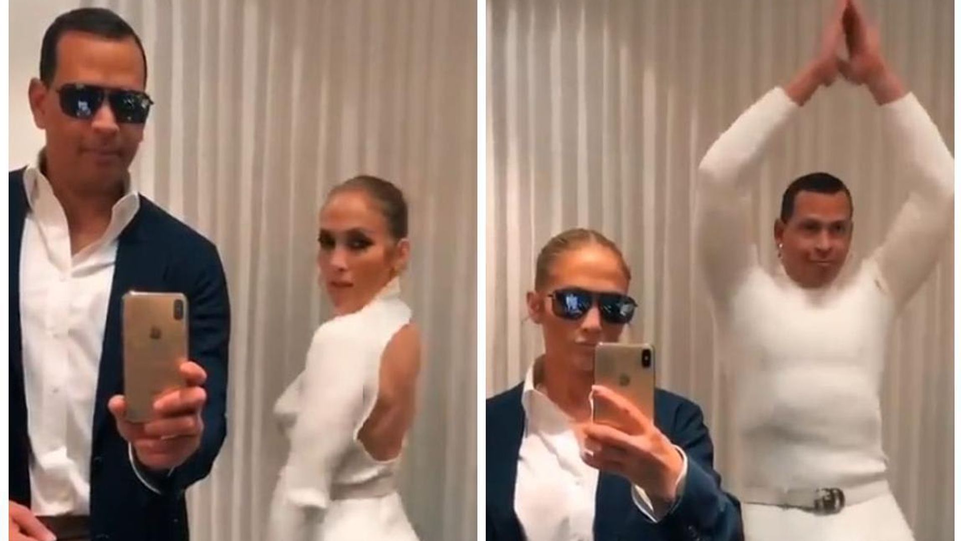 Jennifer Lopez and fiancé Alex Rodriguez swap clothes in hilarious ‘Flip the Switch’ viral challenge