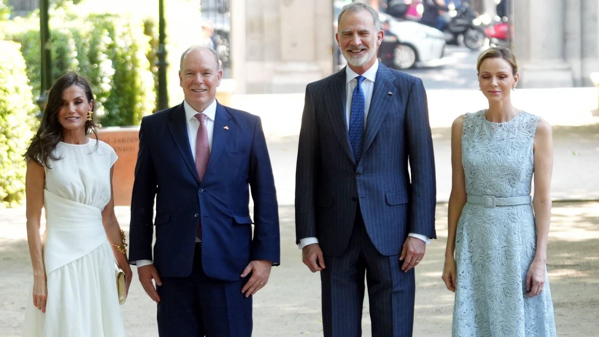 Queen Letizia and Princess Charlene meet King Felipe VI and Prince Albert of Monaco in historic royal encounter: images and full details