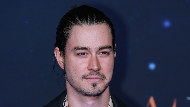 Manuel Masalva poses during the blue carpet for the movie "At Midnight" at Centro Cultural Roberto Cantoral on February 09, 2023 in Mexico City, Mexico.