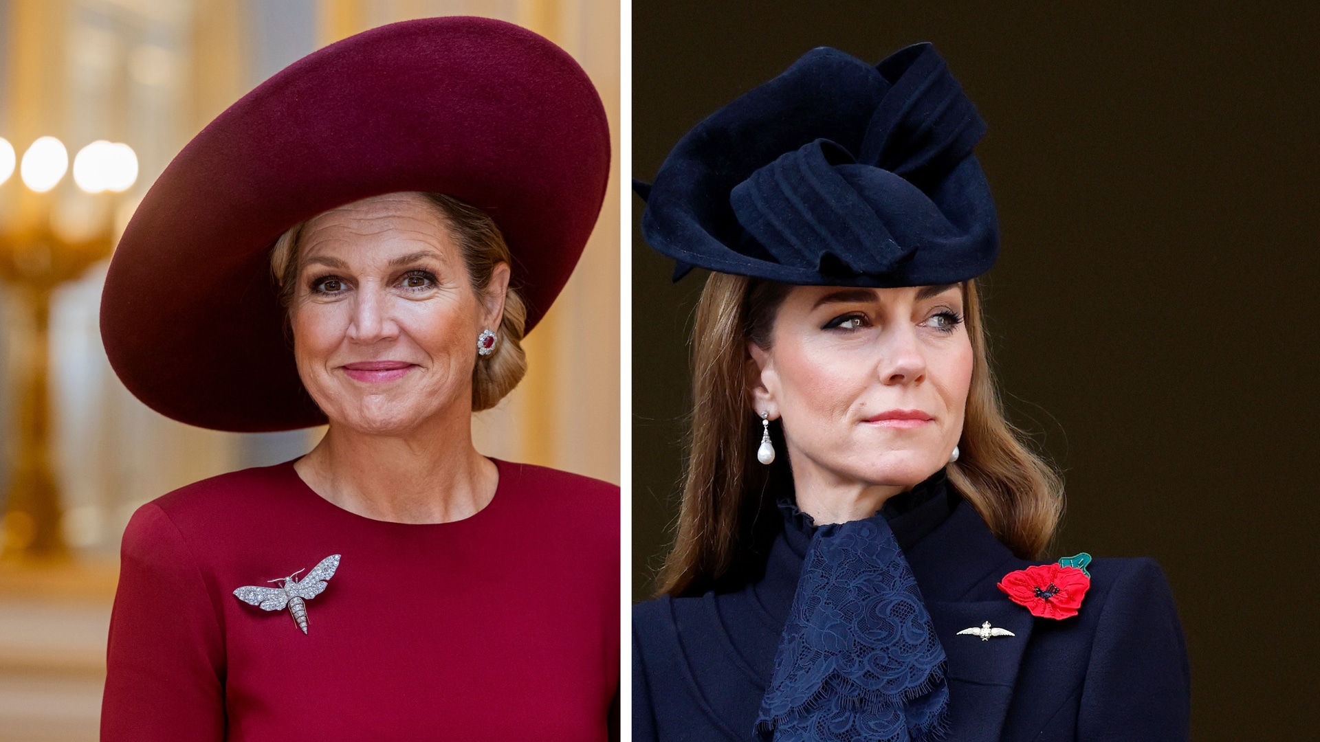 Kate Middleton and Queen Máxima set royal fashion trends in grey power suits for fall 2025