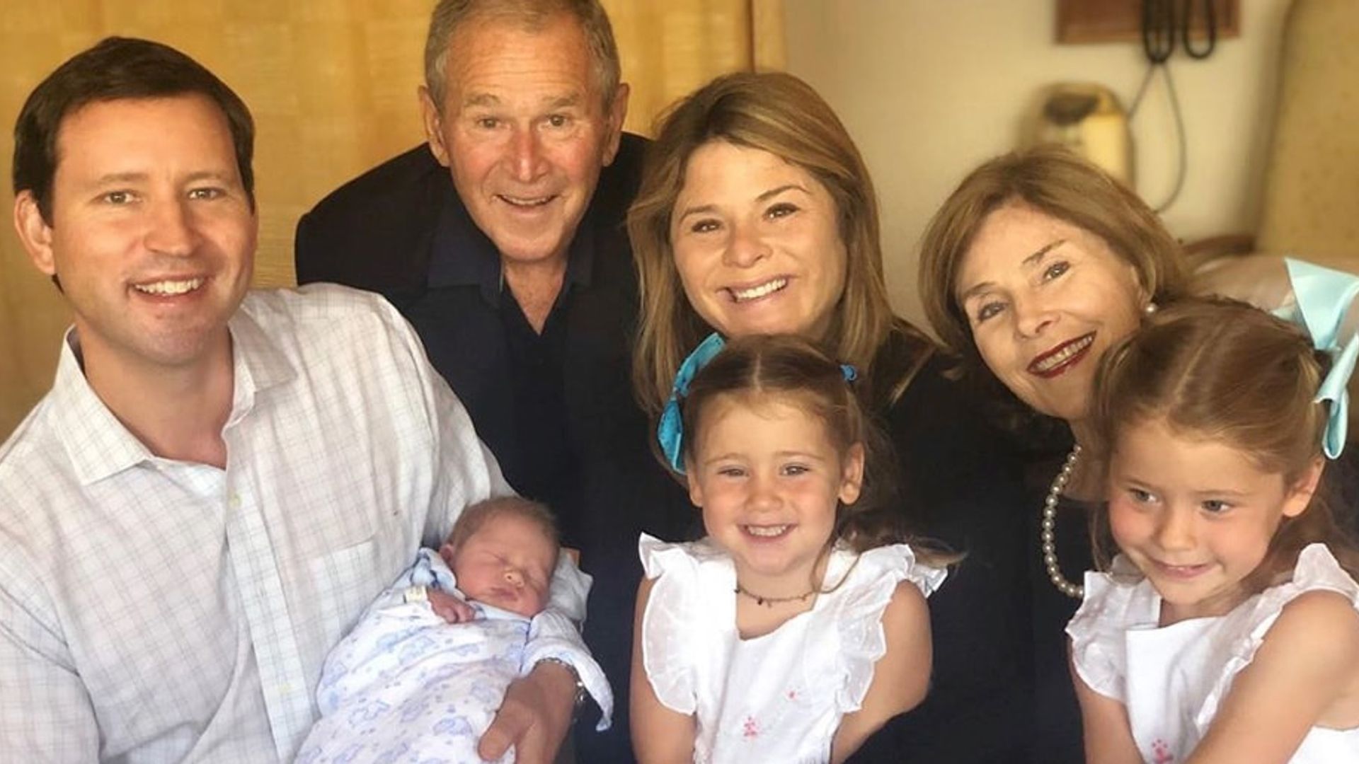 Watch the precious moment Jenna Bush Hager's daughters met their baby brother