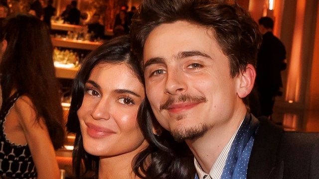 Kylie Jenner, TimothÃ©e Chalamet during the 82nd Annual Golden Globes held at The Beverly Hilton on January 05, 2025 in Beverly Hills, California. (Photo by /Penske Media via Getty Images) 