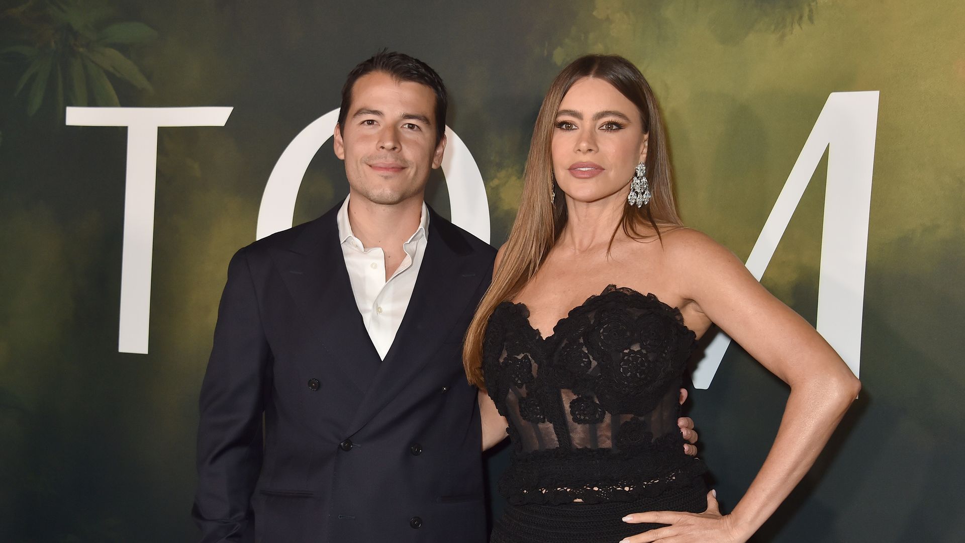 Manolo Gonzalez Vergara and Sofia Vergara at the launch of TOMA by Sofia Vergara & son Manolo Gonzalez Vergara held at The Barker Hangar on June 7, 2024 in Santa Monica, California. 