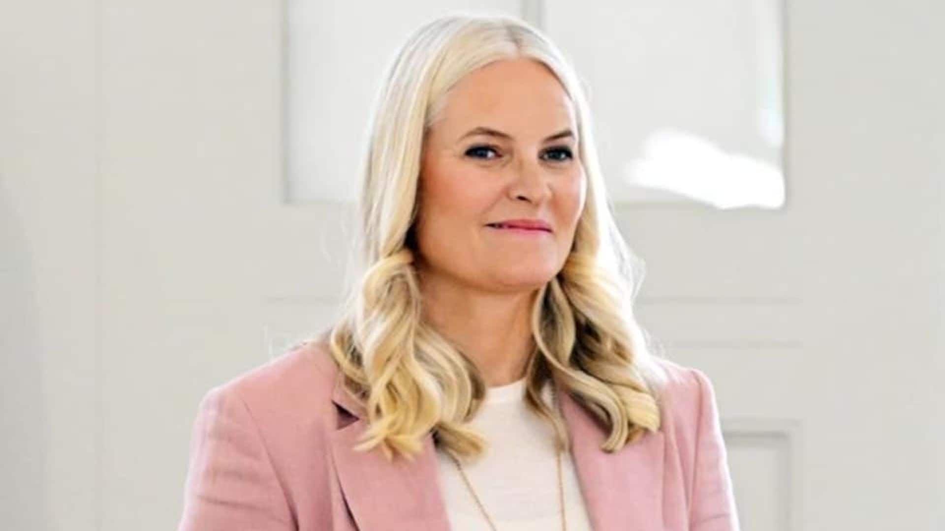 Mette-Marit of Norway cancels a planned trip to New York after her son Marius’s trial date is set