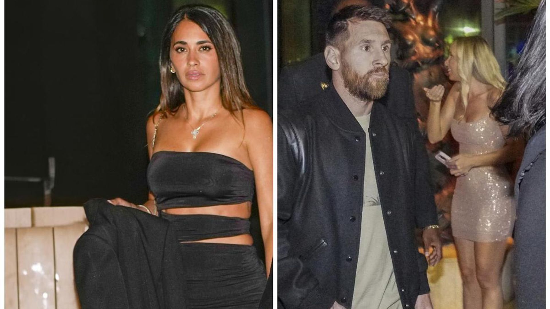 Antonela Roccuzzo and Lionel Messi enjoy night out in Miami with ...