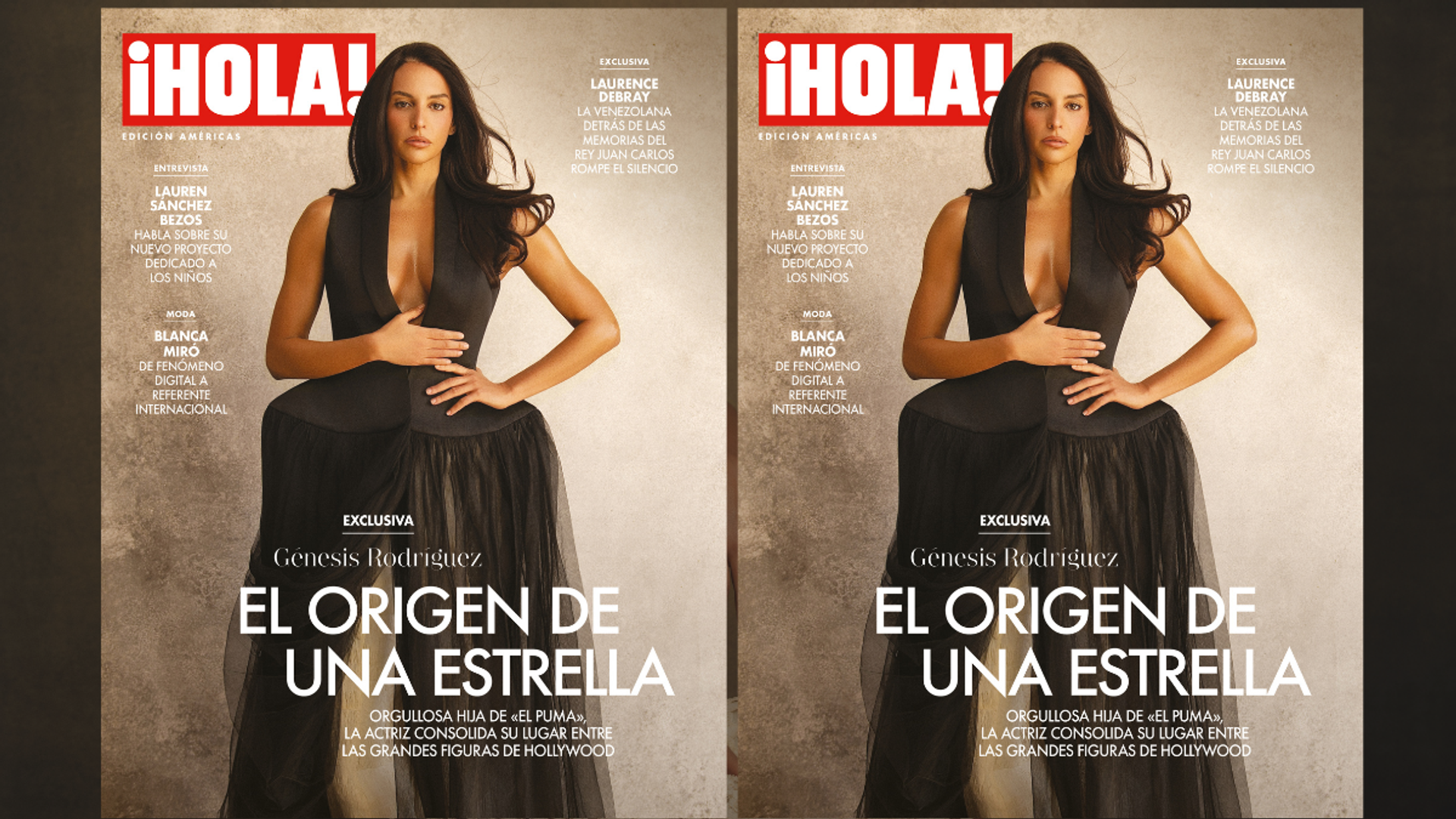 On the cover of ¡HOLA! Americas: Génesis Rodríguez, fulfilled dreams, strong roots and great passions.