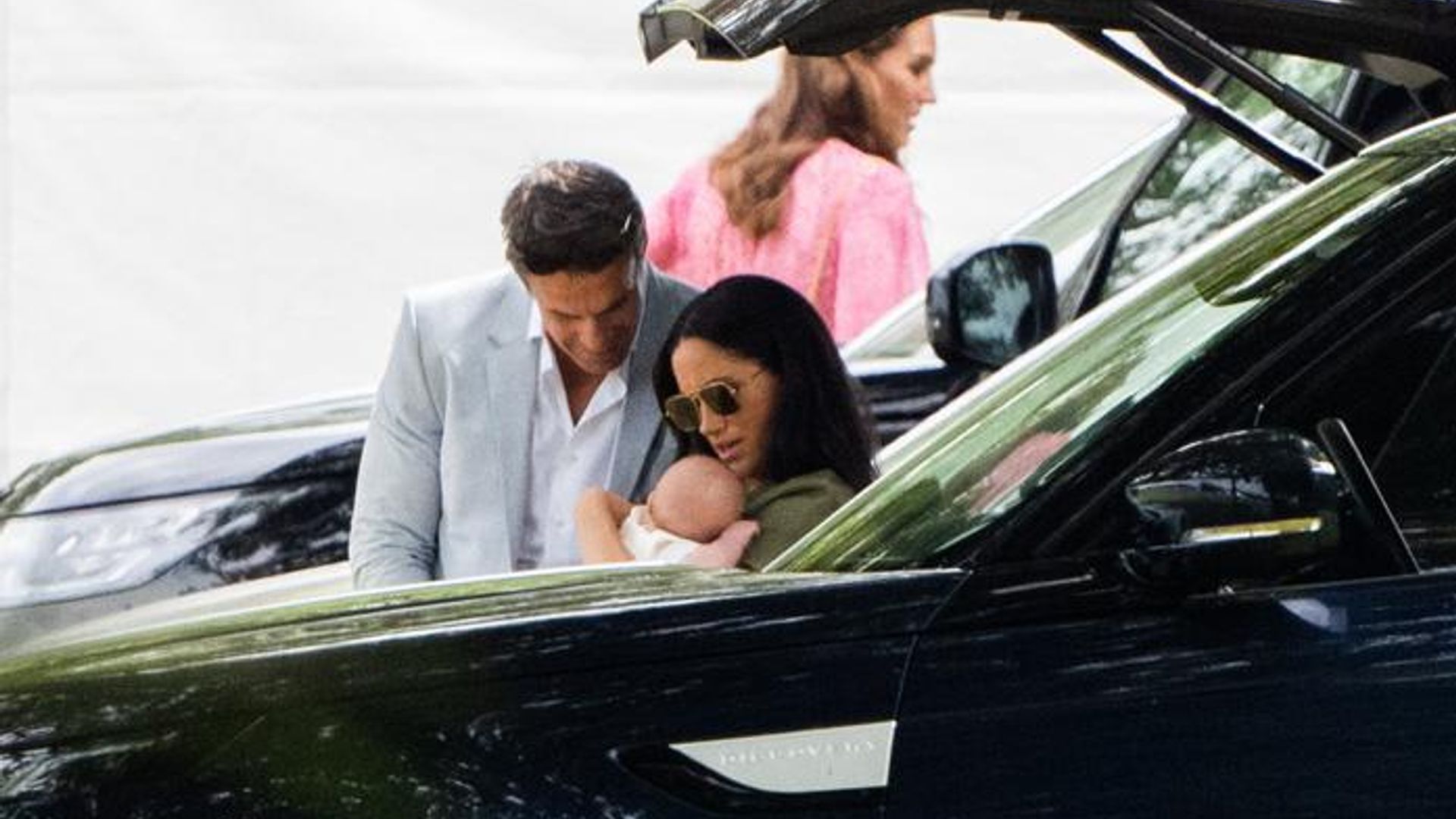Who was the hunky guy with Meghan Markle and Archie at the polo match playdate?