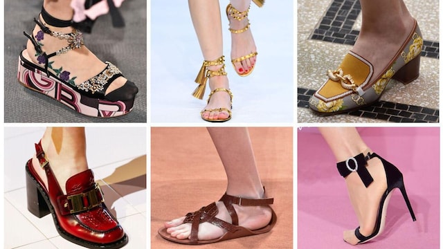 Clockwise: Giambattista Valli, Valentino, Tory Burch, Prada, Hermes and Ralph & Russo