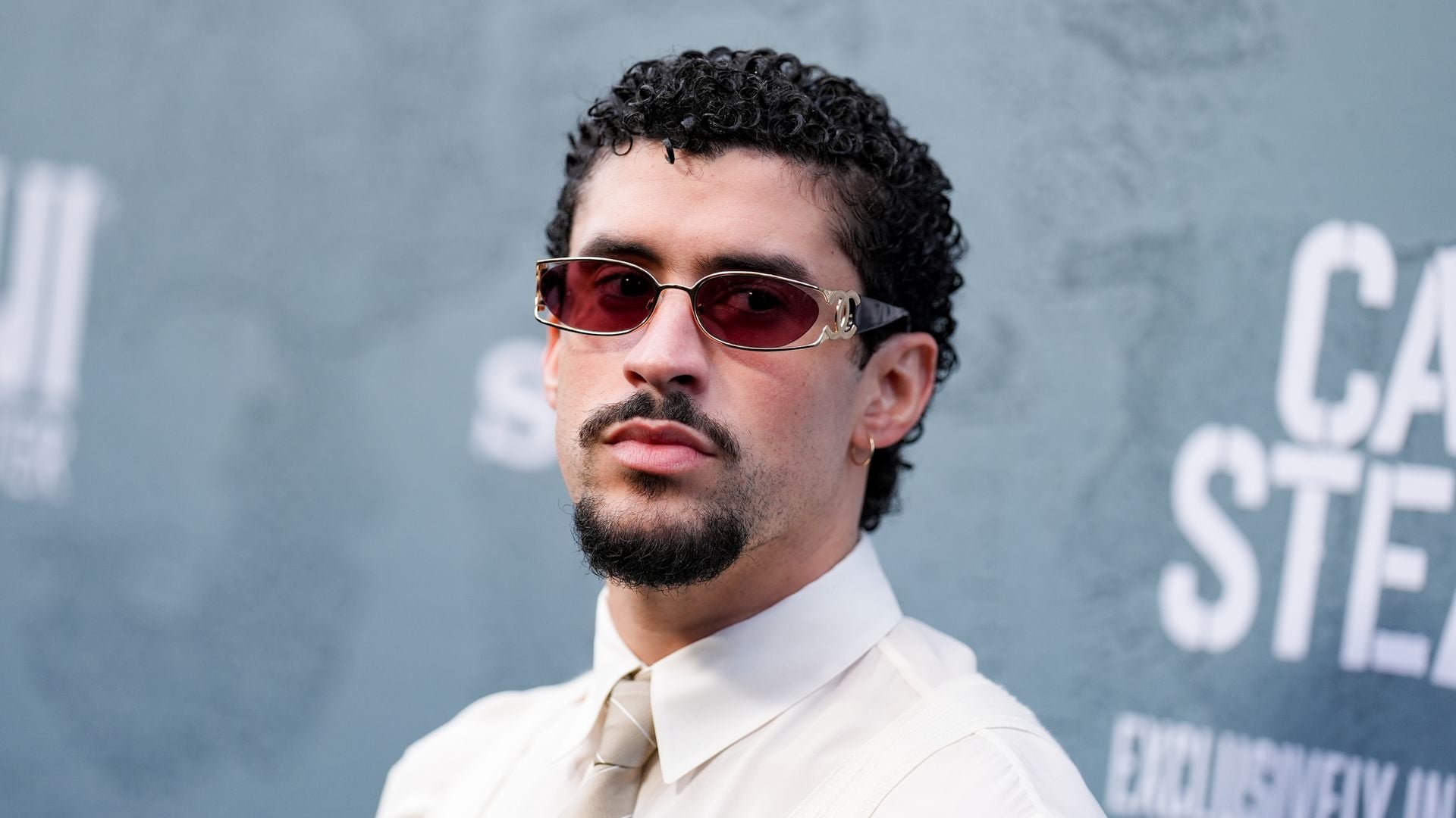 Bad Bunny at the Columbia Pictures "Caught Stealing" New York Premiere held at Regal Union Square on August 26, 2025 in New York, New York. (Photo by John Nacion/Variety via Getty Images)